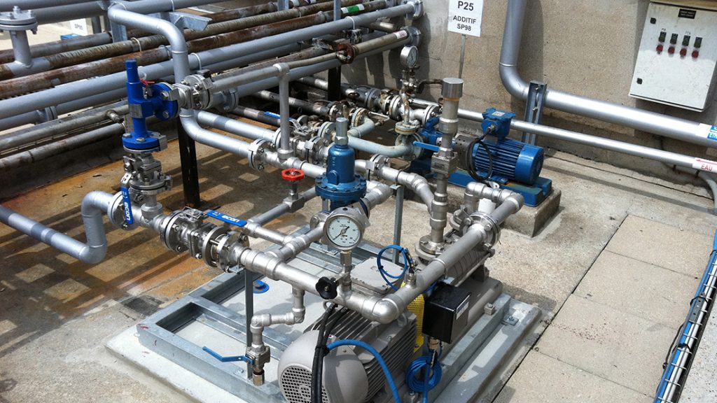 banc de comptage pour solution sur skids